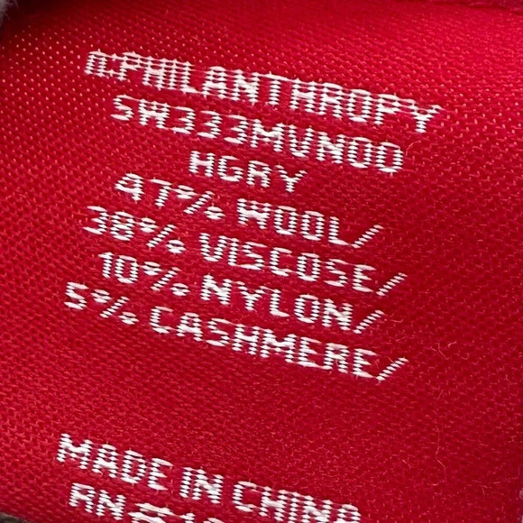 n:Philanthropy Reid Sleeveless Sweater Dress Cashmere Asymmetrical Size Medium - Picture 11 of 12